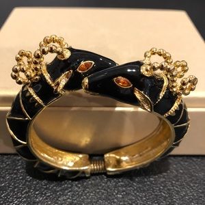 KJL double headed ram’s bangle bracelet